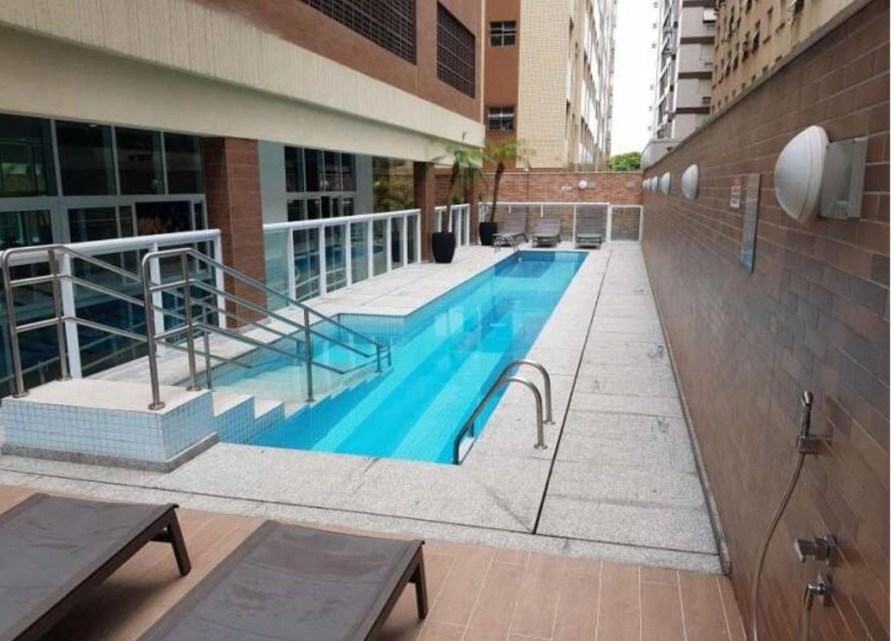 Apto Top Com Vista Pro Mar Em Condominio Completo Em Frente A Praia! Santos  Exterior foto